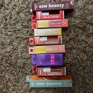 Lip  & Gloss Collection - Assorted Shades (Pink, Purple, Coral, Yellow)